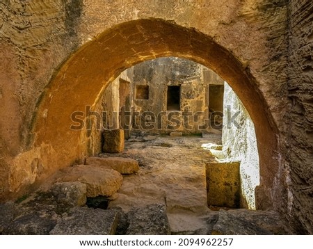 Tombs of the Kings in Pafos, Cyprus Royalty-Free Stock Photo #2094962257