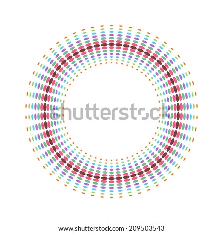 Color of abstract halftone design element, vector illustration 
