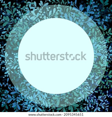 Floral background for text. Suitable for social media posts, cards, invitations, banners design and internet ads
