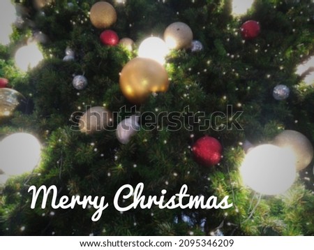 Christmas tree's decorations Concept for illustrations, background, backdrops, card and festive celebration.