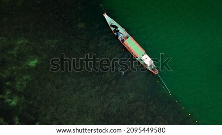 Boat on the Coral reef