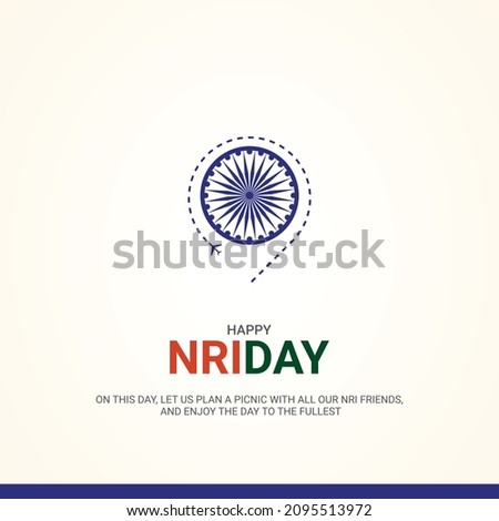 
Vector, illustration on Pravasi Bharatiya Diwas, NRI day, design for banner, poster Royalty-Free Stock Photo #2095513972