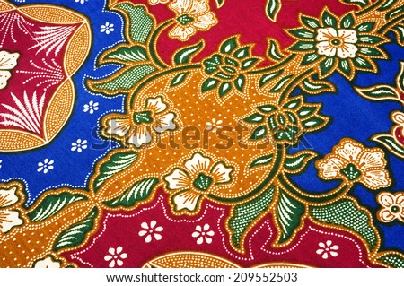 batik patterned cloth