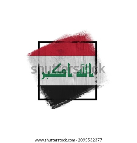 World countries. Frame in colors of national flag. Iraq