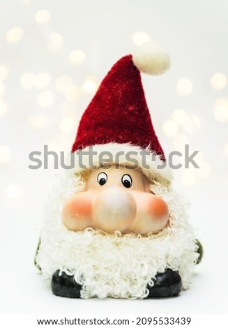 Saint Nicholas, vintage Christmas holiday toy figurine