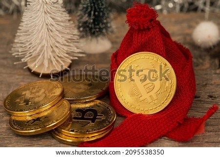 Bitcoin BTC Cryptocurrency Coins BTC to USD Christmas New Year Gift