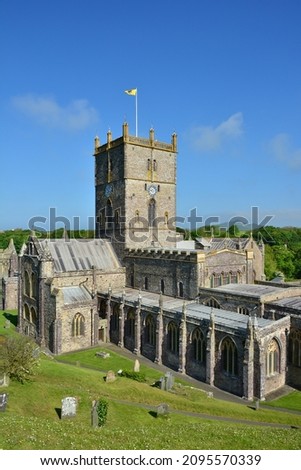 St Davids Cathedral, Eglwys Gadeiriol Tyddewi, Pembrokeshire, Wales Royalty-Free Stock Photo #2095570339