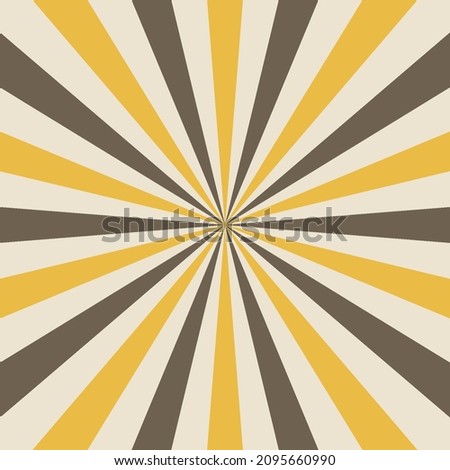 Abstract Starburst, or Sunburst Backdrop in Beige, Yellow, and Brown Colors. Abstract Colorful Sunlight Design Wallpaper for Template Banner Social Media Advertising