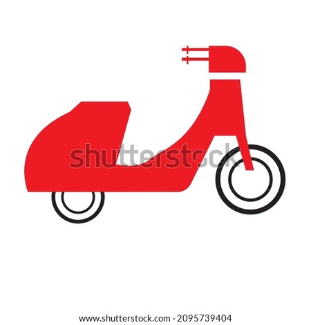scooter or two wheeler vector image or clip art
