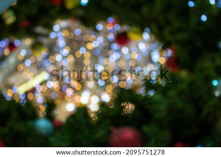 Blurred image, bokeh lights, suitable for Christmas, New Year, various festivals. very beautiful backdrop concept