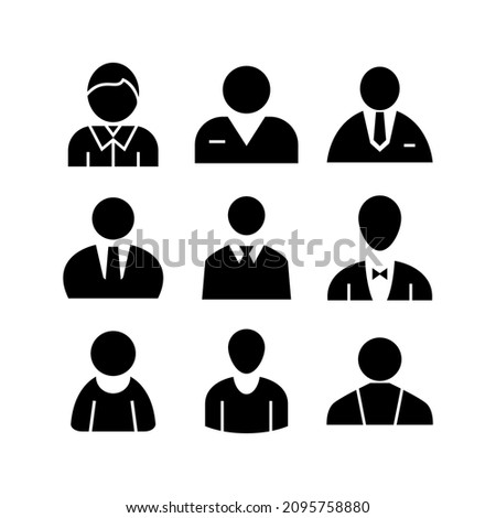 employee icon or logo isolated sign symbol vector illustration - Collection of high quality black style vector icons
