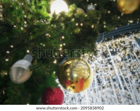 Blurred picture of Christmas background, copy space for text, card, poster and printed media.