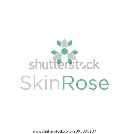 rose symbol abstract icon and element design