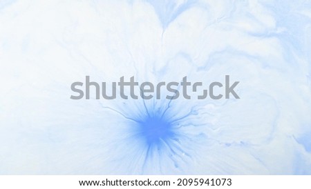 Blue paints in water of abstract texture, fashionable wallpaper. Art for a design project as a background for invitation or greeting cards, flyers, posters, presentations, wrapping paper