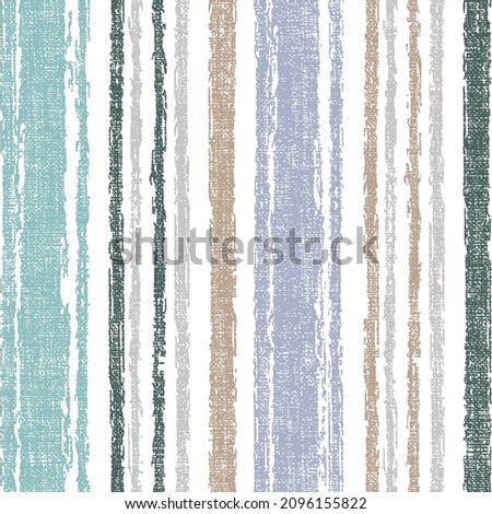 Seamless summer pattern with grunge colorful stripes.Vertical stripes of thick and thin paint or ink lines seamless vector pattern on white. Brush stroke stripes vertical 