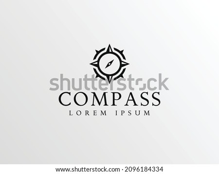 compass logo design. logo template