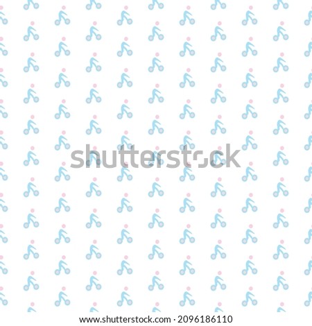 Simple cycling pattern design and background art