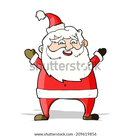 jolly santa cartoon