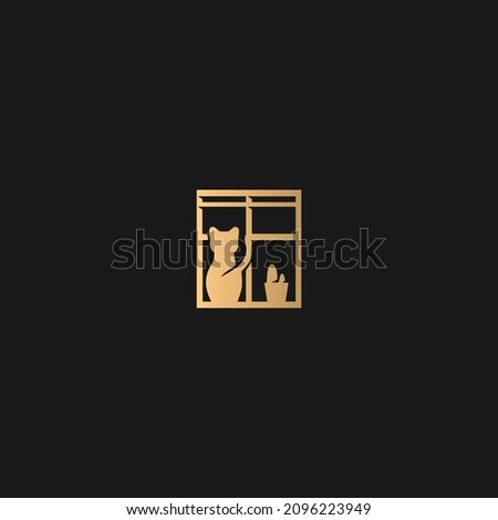 Silhouette Of Cat And Dog On Black Background Royalty Free Cliparts.
Pet industry logo design