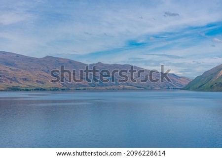 Wakatipu lake in New Zealand