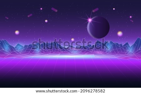 Concept of Future digital technology metaverse, colorful background. Vector illustration eps10 Royalty-Free Stock Photo #2096278582