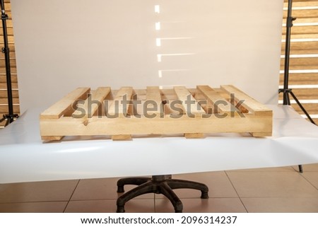 European cargo type wooden pallet..