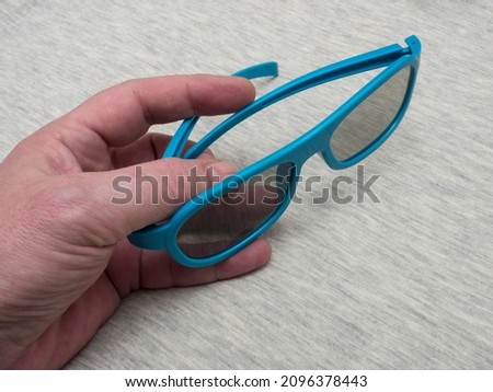 The color 3D glasses imax 