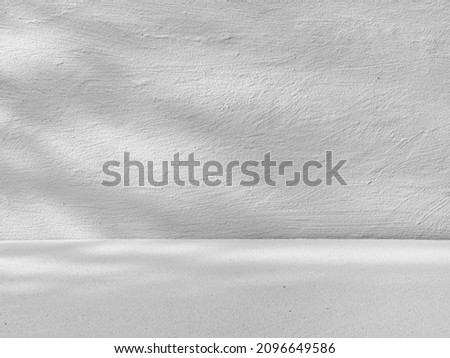 Gray background for product presentation with natural shadows
