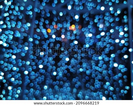 Photo of bokeh lights, Christmas and New Year concepts.  