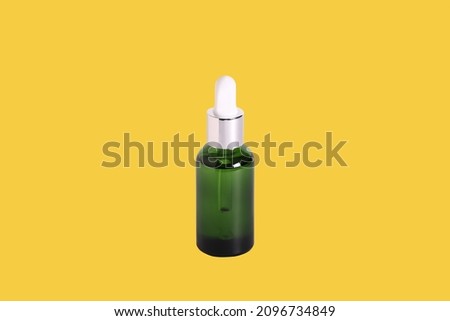lactic acid for the face in a glass bottle