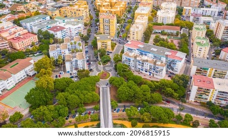 Marbella,Spain,Costa del sol.Aerial photo from drone to the city of Marbella.