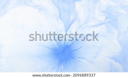 Blue paints in water of abstract texture, fashionable wallpaper. Art for a design project as a background for invitation or greeting cards, flyers, posters, presentations, wrapping paper