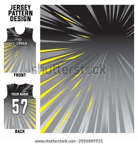 abstract concept front and back  pattern jersey template for sports uniform printing or sublimation football, volleyball, basketball, e-sports, cycling, and fishing