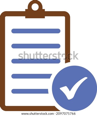 The Business Report text file icon. Audit and analysis, document,check, order, plan symbol. 
