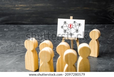 People at the briefing assign responsibilities in team. Effective self-organization. Self-management teal organizations. Worker autonomy. Hierarchies, meritocracy and consensus decisions Royalty-Free Stock Photo #2097280579