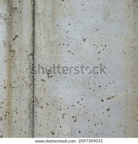 Grunge grey concrete cement wall texture background. Obsolete, construction.