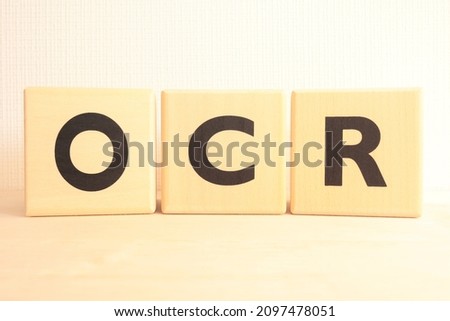 It is an image of OCR.