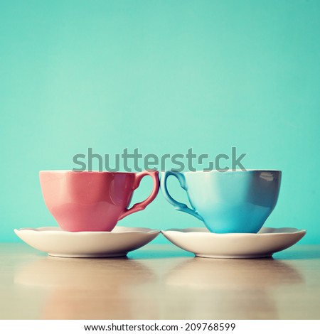 Color coffe cups 