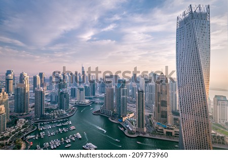 Dubai marina Royalty-Free Stock Photo #209773960