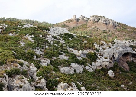 landscape in Route de Crete in France, Europe

