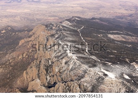Aerial View of Sandia Peak, New Mexico