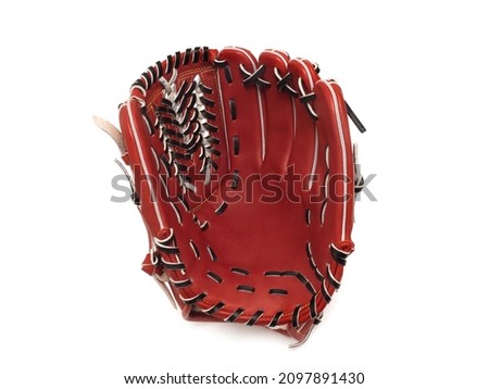 Baseball glove taken on a white background Royalty-Free Stock Photo #2097891430