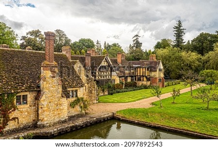England outdoor. An old English estate in the countryside Royalty-Free Stock Photo #2097892543