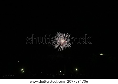 Isogai winter fireworks show in Nagoya port