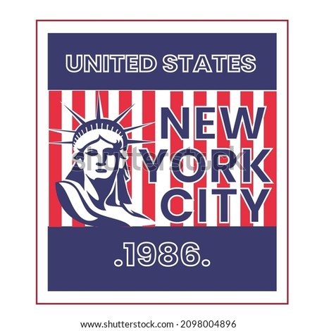 New York typography for clothes design. Graphics for print product

