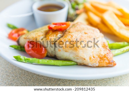 Barramundi fish steak
