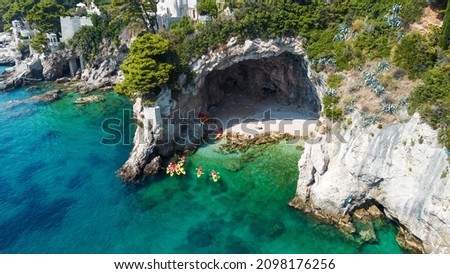 Sea Cave in Dubrovnik, Croatia