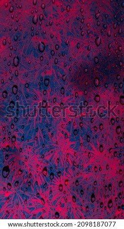Very beautiful pink raindrops background