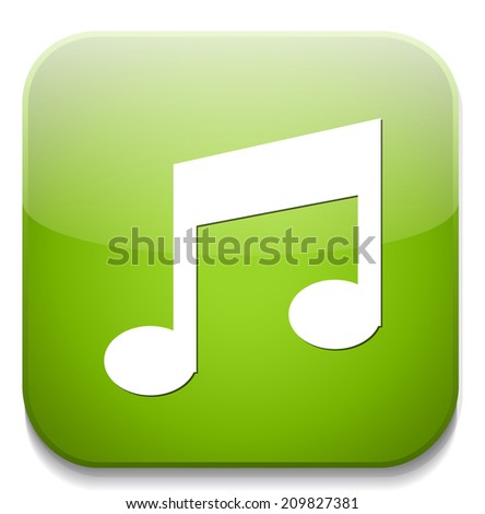 music note button