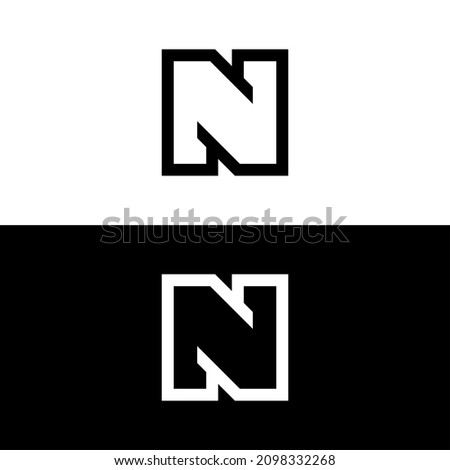 n logo icon vector design